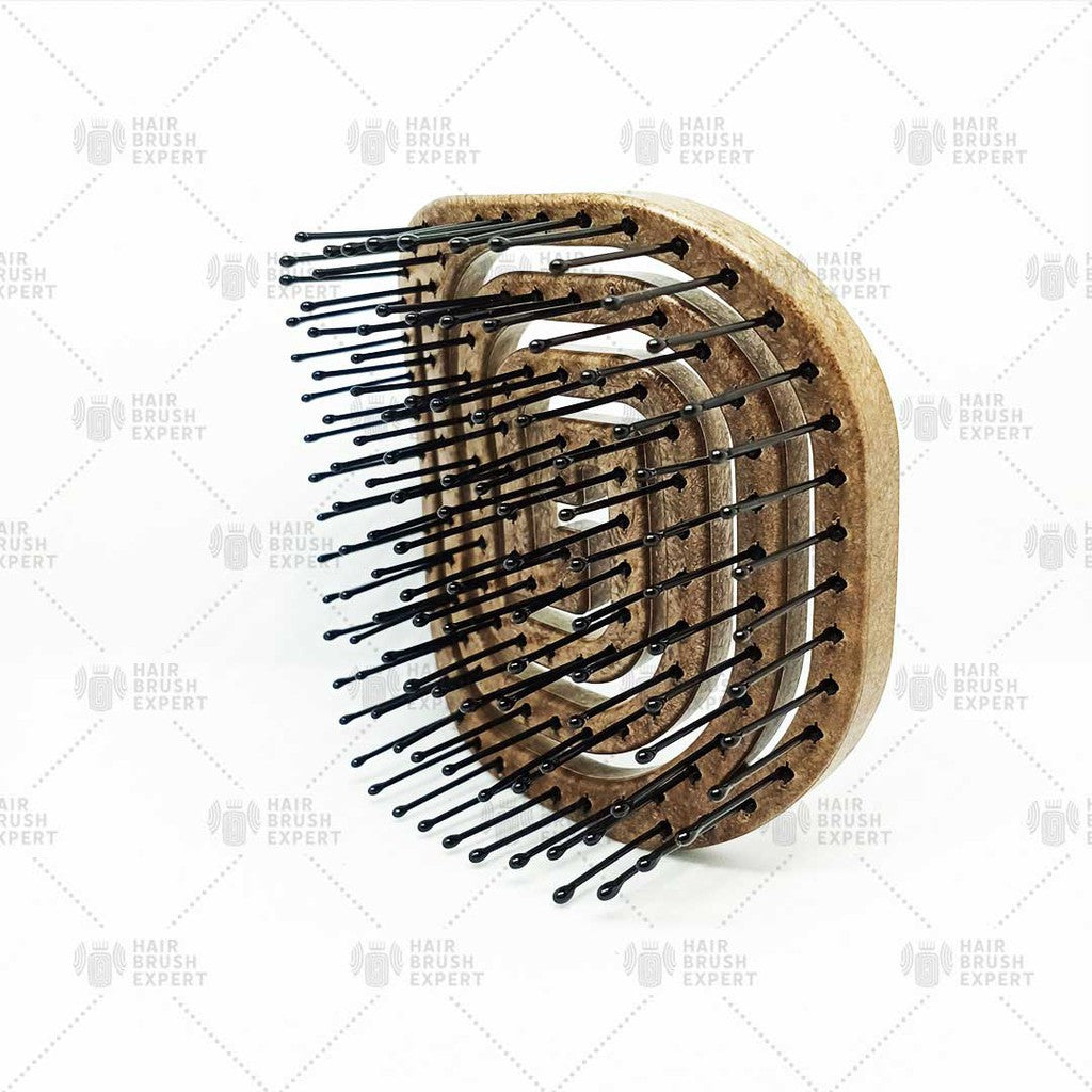 Yao Portable Hair Brush Wooden Texture (Easy to Carry / For All Hair Lengths)