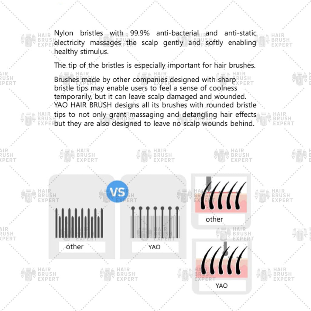 Yao Little Teddy Kids Hair Brush (For Ages 6-12)