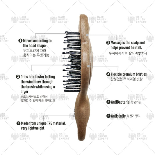 Yao Little Kitty Kids Hair Brush For Ages 2-6