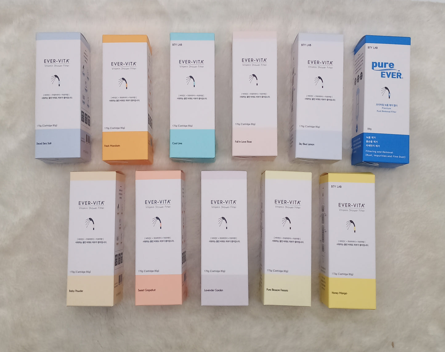 Korea Ever-Vita Vitamin Shower Filter Chlorine Remover with Aromatherapy