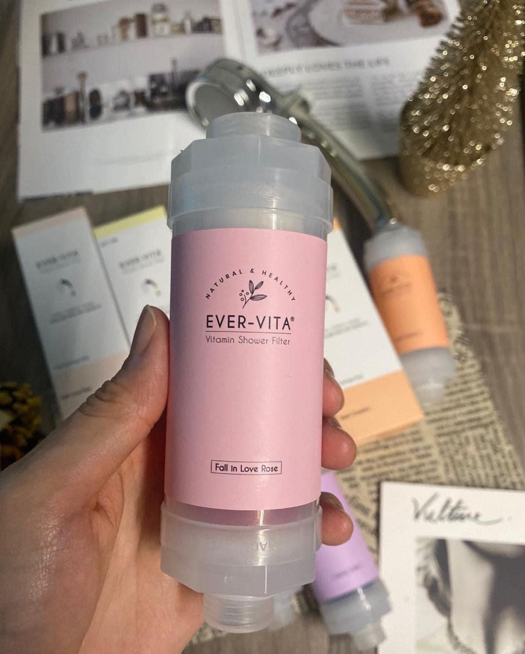 Korea Ever-Vita Vitamin Shower Filter Chlorine Remover with Aromatherapy