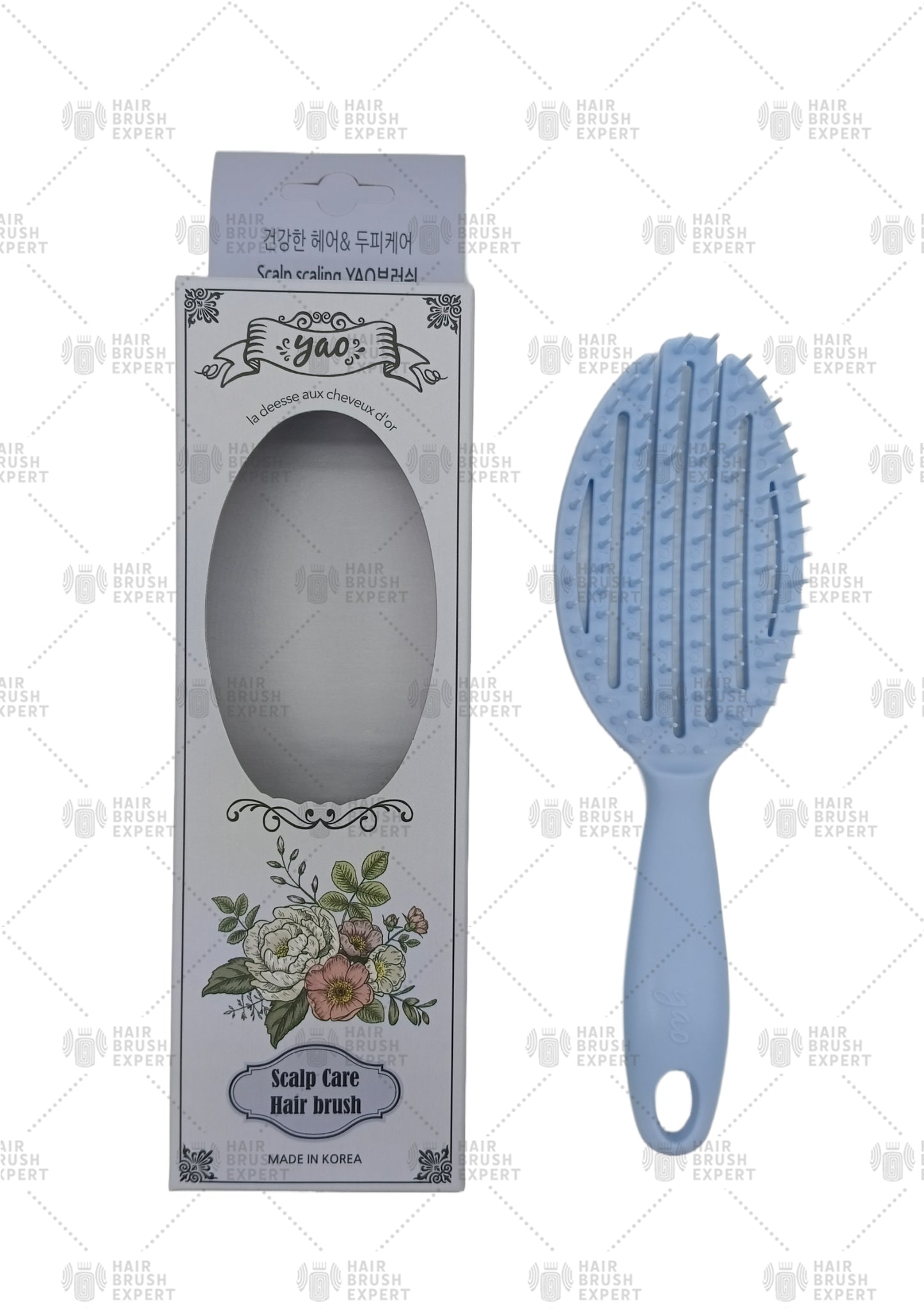 Yao 3-in-1 Shower Brush Serenity Blue Color (For All Hair Lengths)