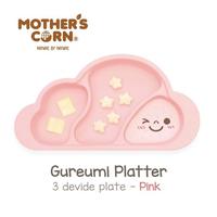 Mother's Corn Gureumi Three Division Suction Platter - Pink Color
