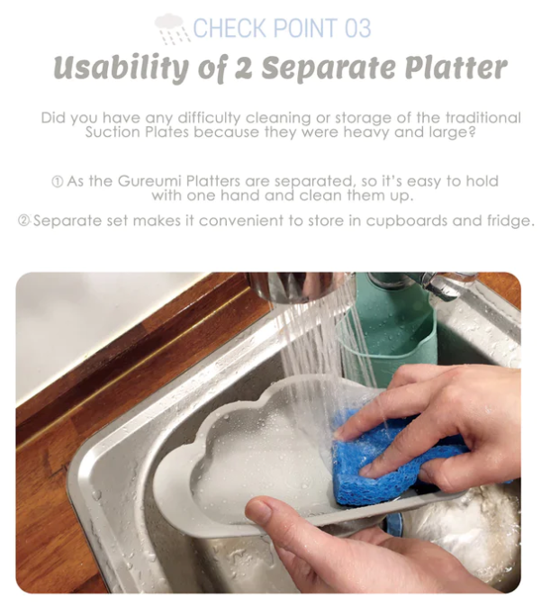 Mother's Corn Gureumi Suction Platter Pink