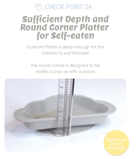 Mother's Corn Gureumi Suction Platter Pink