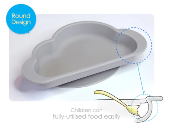 Mother's Corn Gureumi Suction Platter Pink