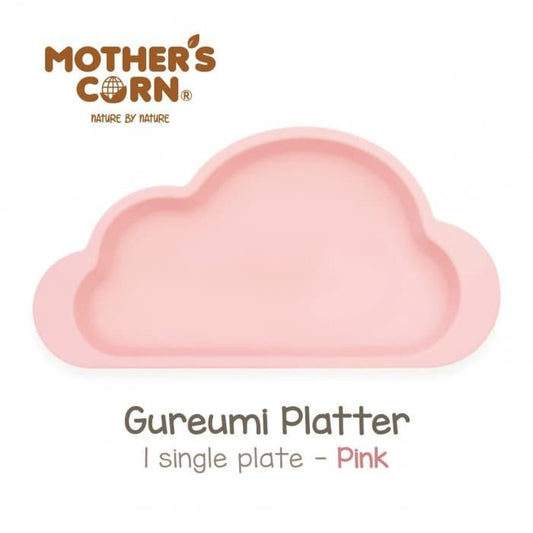 Mother's Corn Gureumi Suction Platter Pink